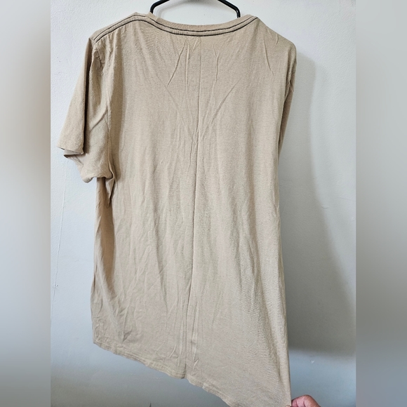 Nevada Tee shirt T-shirt a state of living crafted garments beige top mens large - Picture 7 of 9